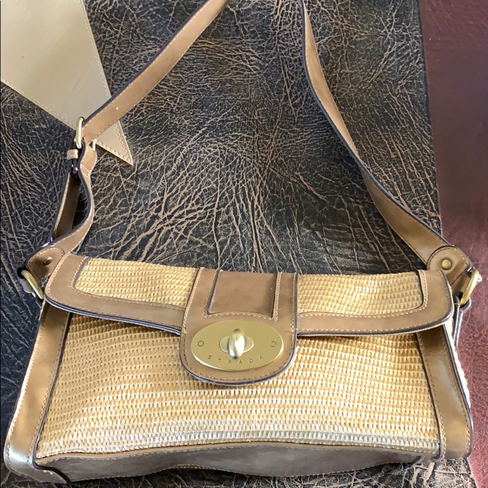 Gold woven purse